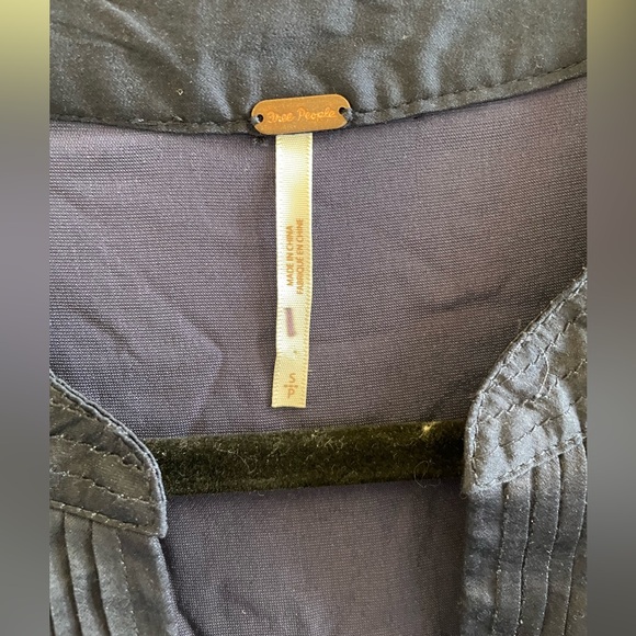 Free People Choose Me ✨ Mini Dress Tunic Size S ✨Navy Velvet ✨ - Picture 5 of 5